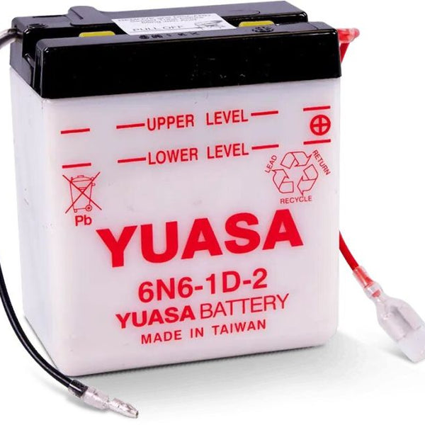 Yuasa 6N6-1D-2 Conventional 6V Battery