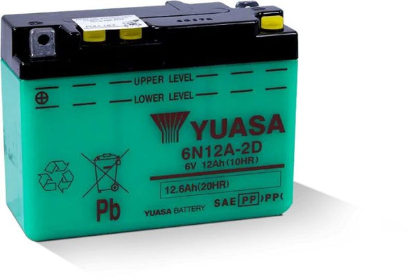 Yuasa 6N12A-2D Conventional 6V Battery