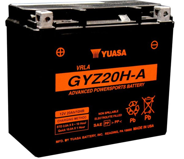 Yuasa GYZ20H-A High-Performance AGM Battery