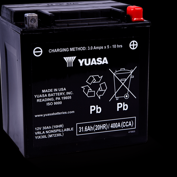 Yuasa YIX30L-PW Factory Activated AGM Battery