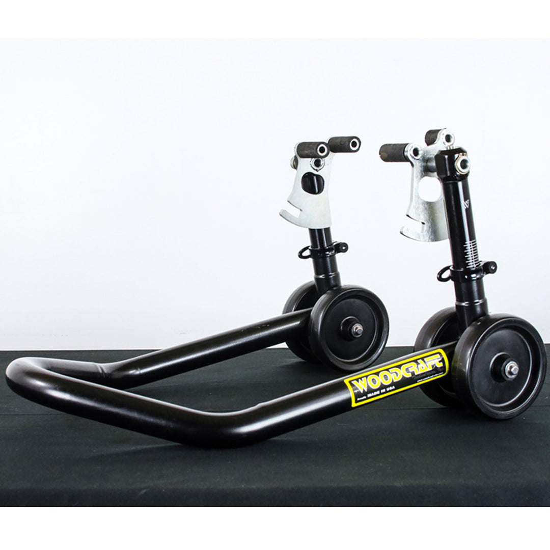 Woodcraft Adjustable Front Under Fork Stand - Dual Radial Mounted Calipers