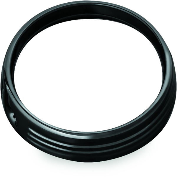 Kuryakyn 7in Headlight Trim Ring Black