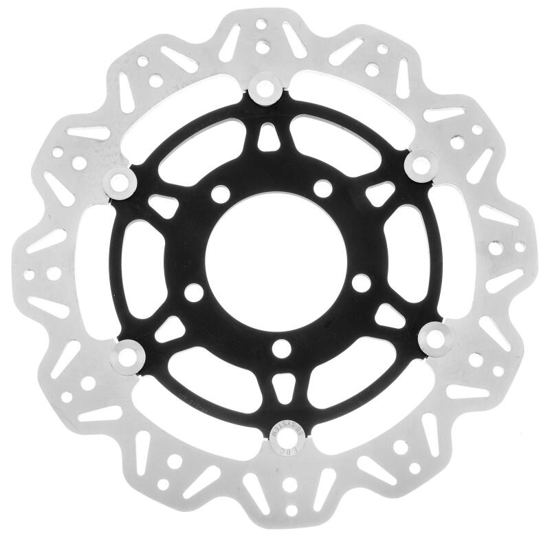 EBC 07-12 Kawasaki ZX6R ZX 600 P/R Front Left/Right Vee Floating Black Rotor — VR4152BLK