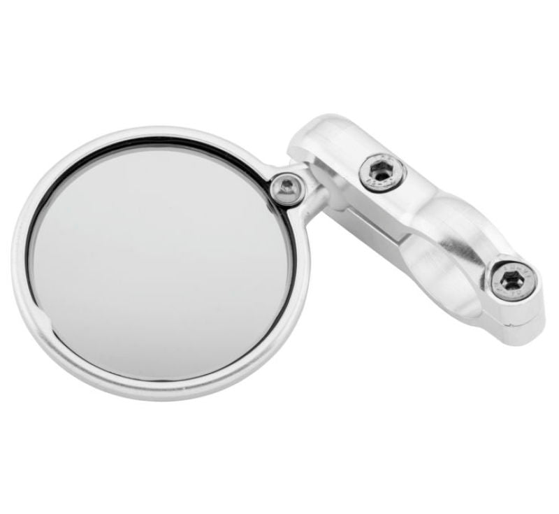 CRG Hindsight 3 in. Round Bar-End Mirror Left - Silver (HS-201-L)