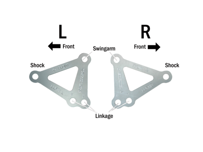 Vortex 99-01,03-05 Yamaha YZF-R6,06-09 YZF-R6 S Lowering Link Kit — Silver (LL671)