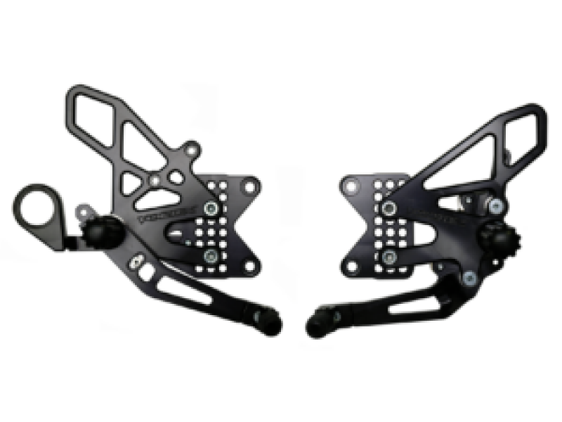 Vortex 09-14 BMW S1000RR,-14 S1000XR Adjustable Rearsets — Black (RS188K)