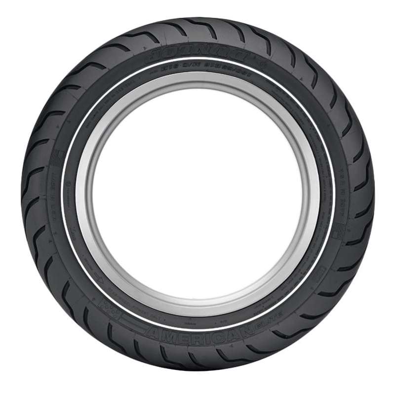 Dunlop American Elite Bias Narrow Whitewall — MT90B16 Rear