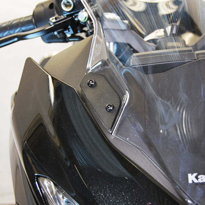 New Rage Cycles 18+ Kawasaki Ninja 400 Mirror Block Off Plates — N-400-MBO