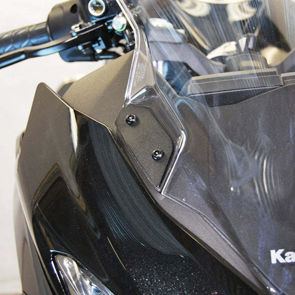 New Rage Cycles 18+ Kawasaki Ninja 400 Mirror Block Off Plates — N-400-MBO