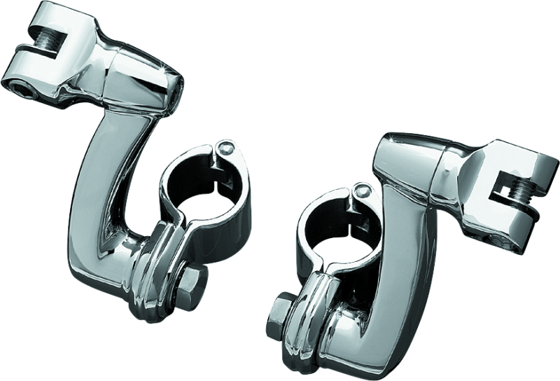 Kuryakyn Longhorn Offset Peg Mounts With Magnum Quick Clamp