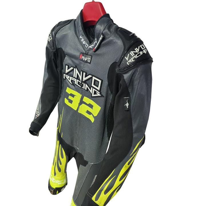 Custom Kangaroo Leather Race Suit