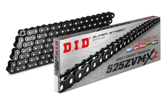 D.I.D ZVM-X Super Street X-Ring Chain — 525ZVMX2B120 (525 pitch, 120 links)