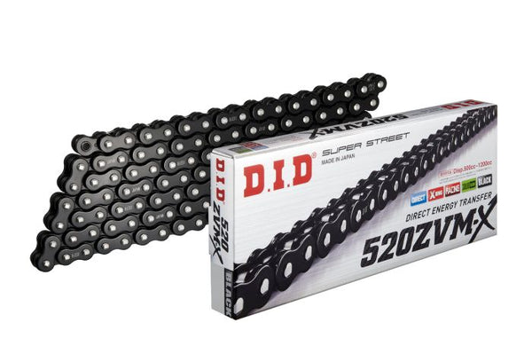 D.I.D 530ZVM-X2 X-Ring Chain Black — 120 Links