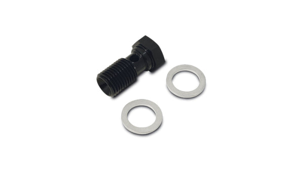 Vibrant Aluminum Banjo Bolt w/ 2 Washers - M10×1.25, 20mm