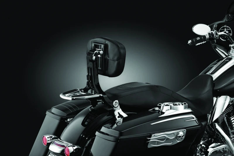Kuryakyn Multi-Purpose Backrest Black &amp; Chrome
