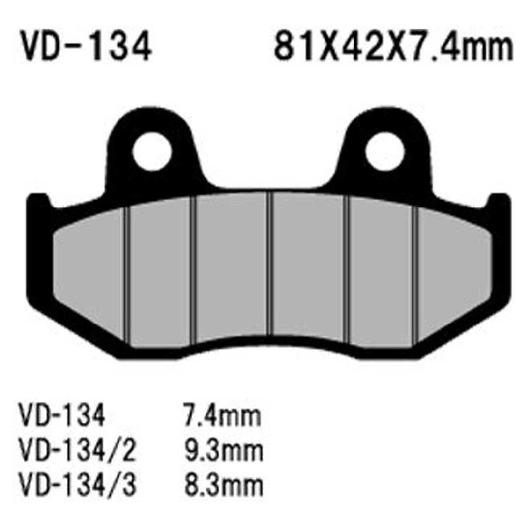 Vesrah Semi-Metallic Brake Pads — VD-134/3