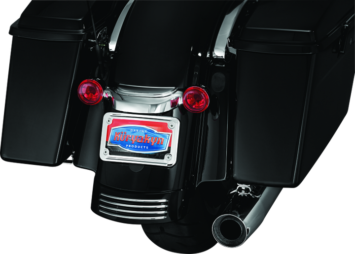 Kuryakyn Curved License Plate Mount Chrome (3157)