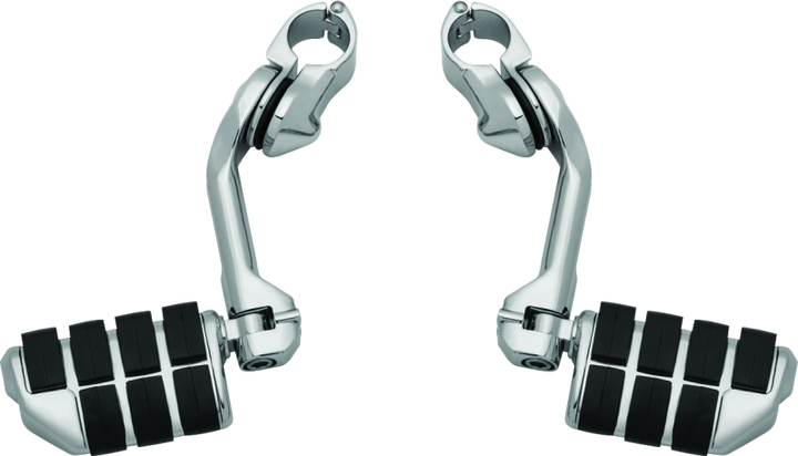 Kuryakyn Tour-Tech Cruise 6 in. Mount Arms With ISO Wing Pegs 1-1/4 in. Clamp