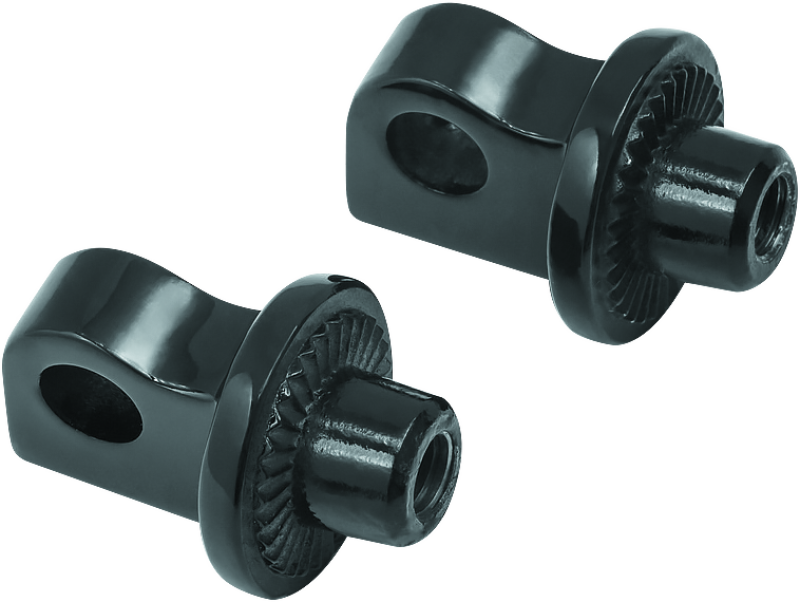 Kuryakyn Splined Peg Adapter Harley-Davidson Male Mount Black
