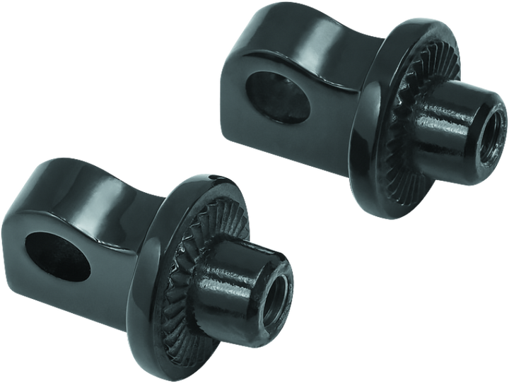 Kuryakyn Splined Peg Adapter Harley-Davidson Male Mount Black