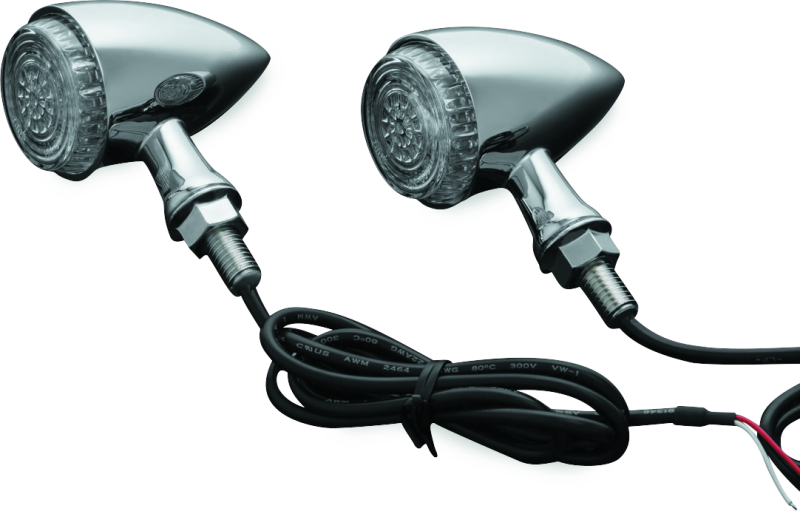 Kuryakyn Torpedo Indicator LED Amber/Red Lights Rear Run-Turn-Brake