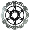 EBC 89-90 Kawasaki ZX 750 ZX-7 H Front Left/Right Vee Floating Black Rotor — VR4012BLK