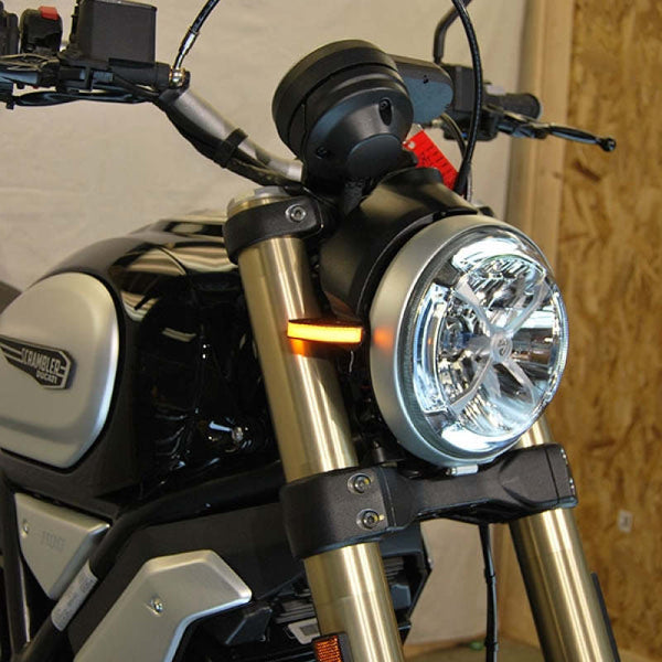 New Rage Cycles 18+ Ducati Scrambler 1100 Front Turn Signals — S1100-FB