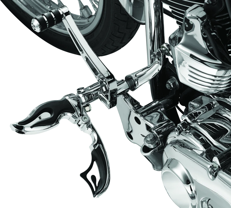 Kuryakyn Flamin Switchblades With Male Mount Adapter