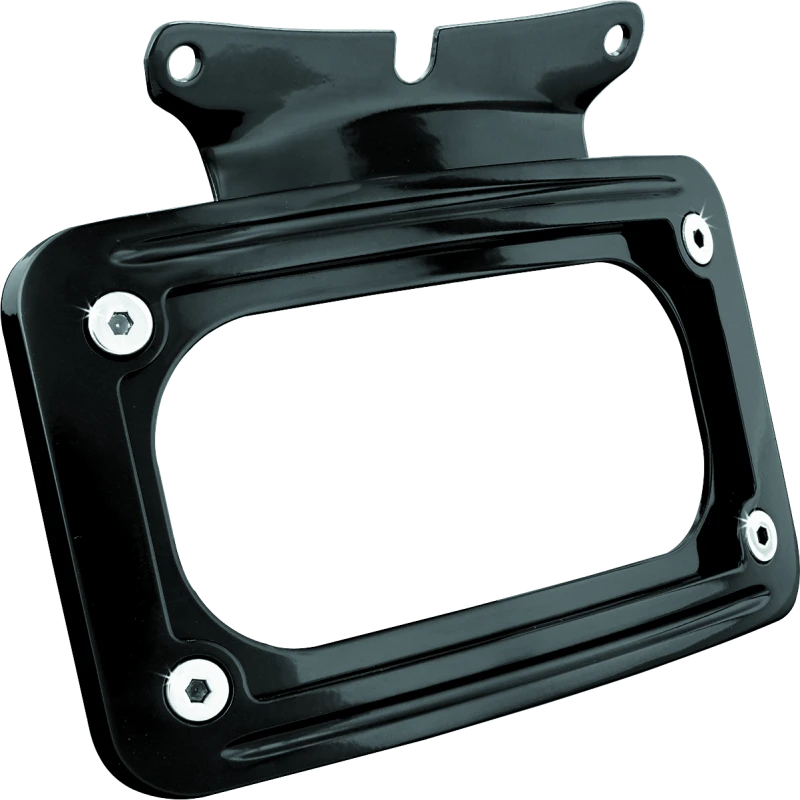 Kuryakyn Curved License Plate Mount Black (3149)