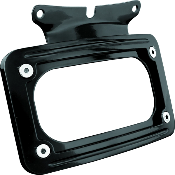Kuryakyn Curved License Plate Mount Black (3149)
