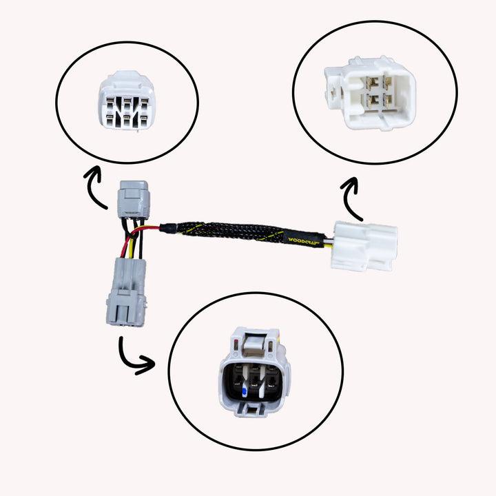 Woodcraft Kawasaki ZX6R Keyswitch Elimination Harness Assembly Euro Model W/Immobilizer