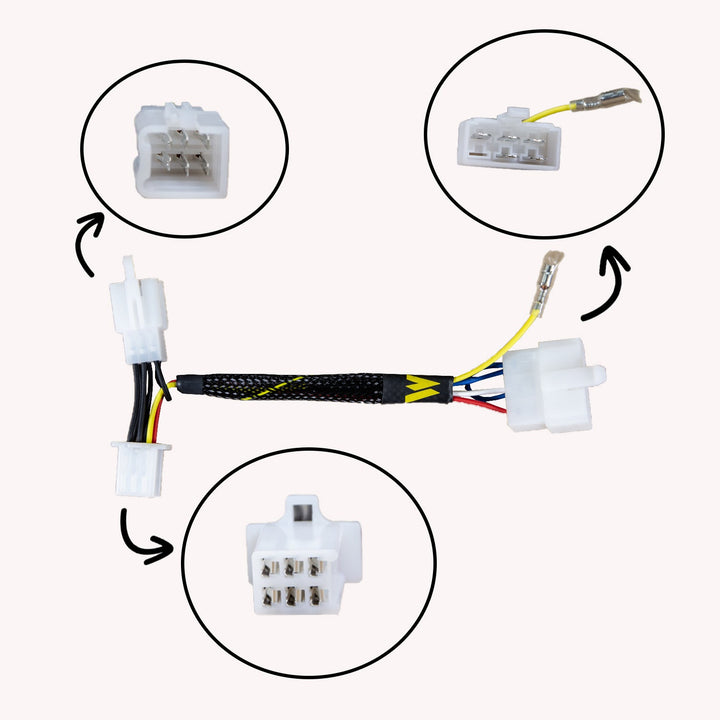 Woodcraft Kawasaki Ninja 250 1988-2007 Keyswitch Elimination Harness