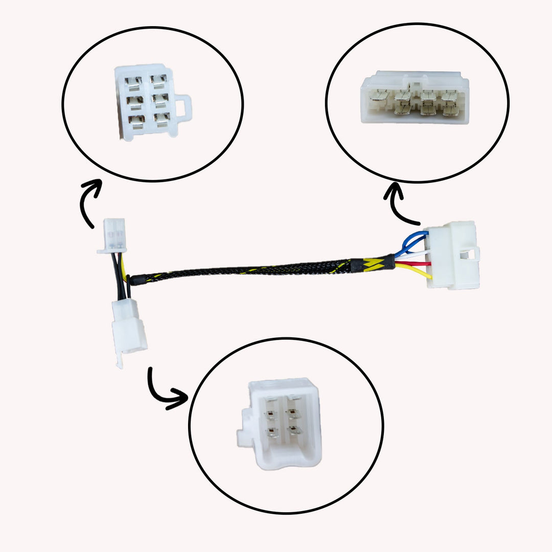 Woodcraft 2001-03 Kawasaki ZX9 Keyswitch Elimination Harness
