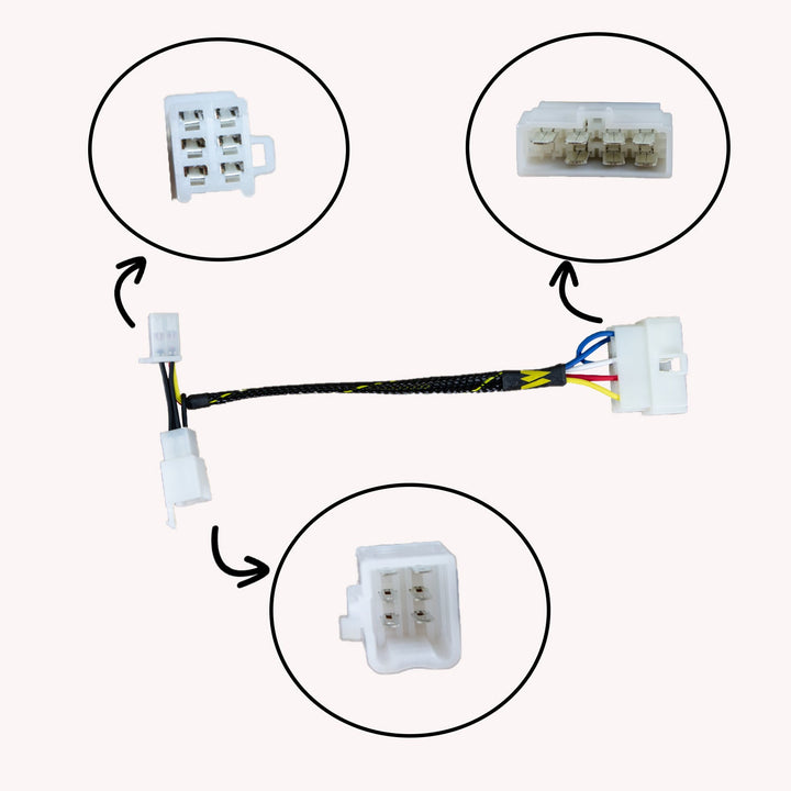 Woodcraft 2001-03 Kawasaki ZX9 Keyswitch Elimination Harness