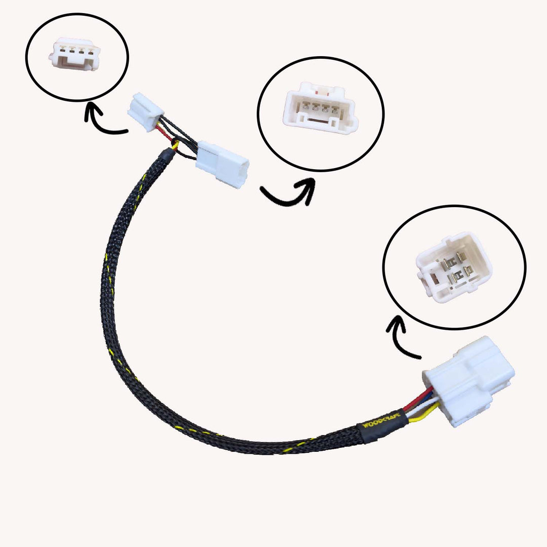 Woodcraft Kawasaki ZX10R Keyswitch Elimination Harness