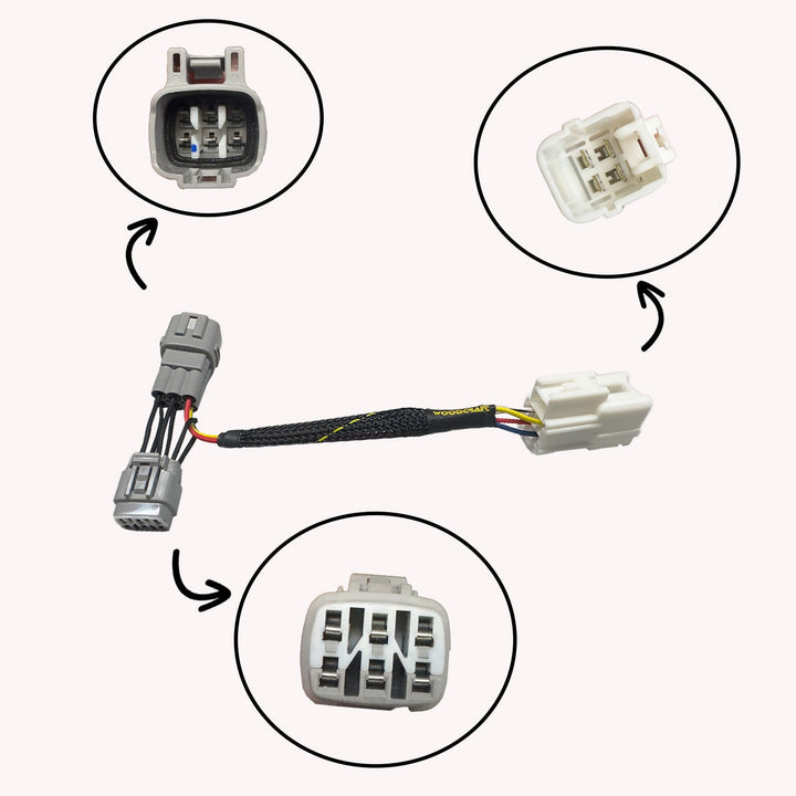 Woodcraft Kawasaki ZX-4RR Keyswitch Elimination Harness Assembly Euro Model W/Immobilizer