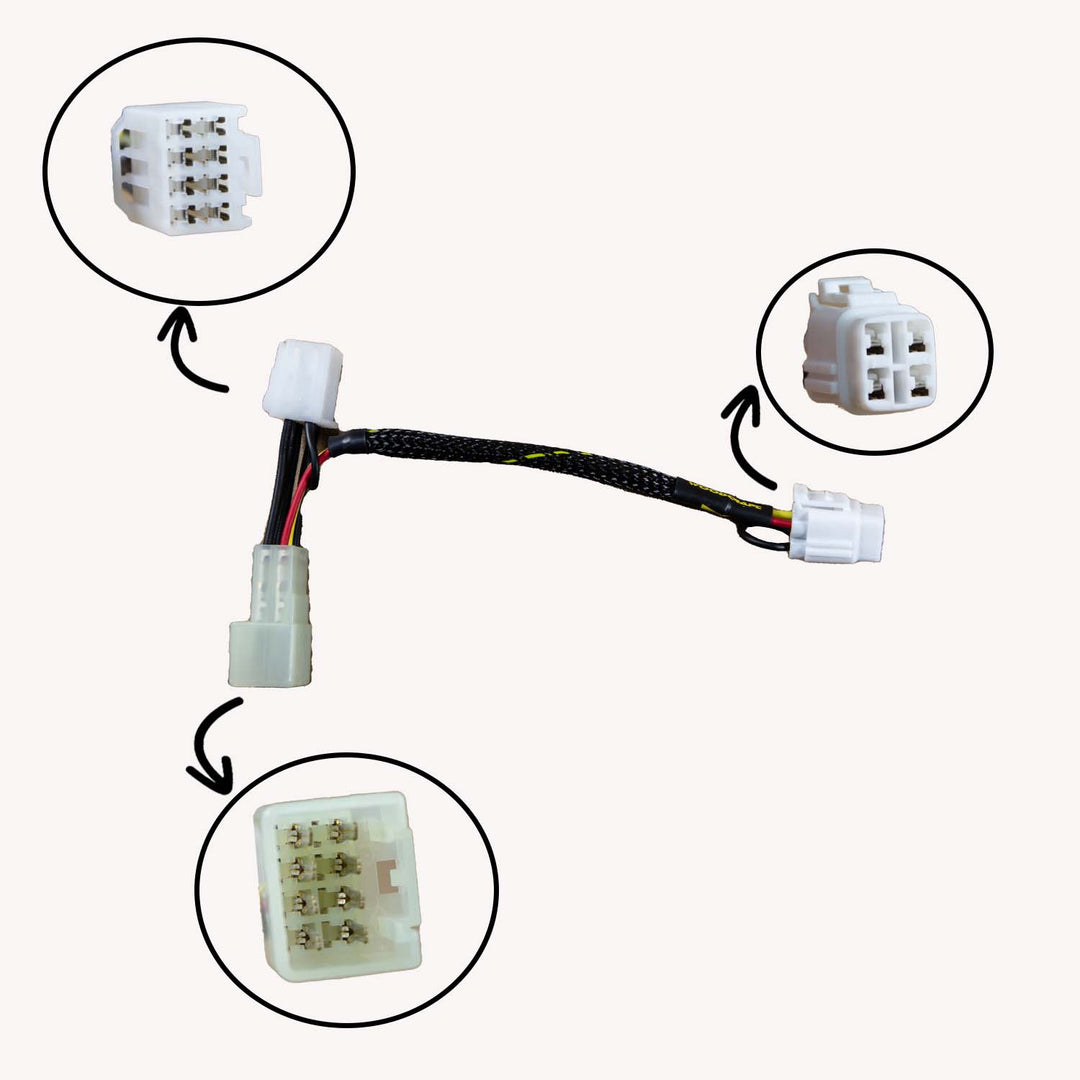 Woodcraft Suzuki GSXR 600/750, 2005-16 GSXR1000 Euro Model (with immobilizer) Keyswitch Elimination Harness