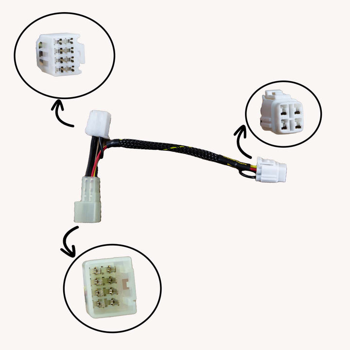 Woodcraft Suzuki GSXR 600/750, 2005-16 GSXR1000 Euro Model (with immobilizer) Keyswitch Elimination Harness