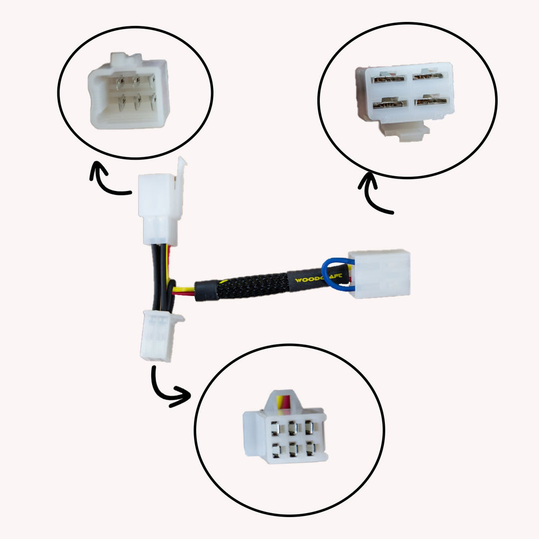 Woodcraft 2001-05 Yamaha FZ1 Keyswitch Elimination Harness