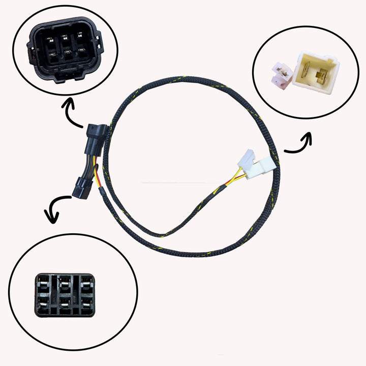 Woodcraft Yamaha R6R USA Models W/Immobilizer Keyswitch Elimination Harness