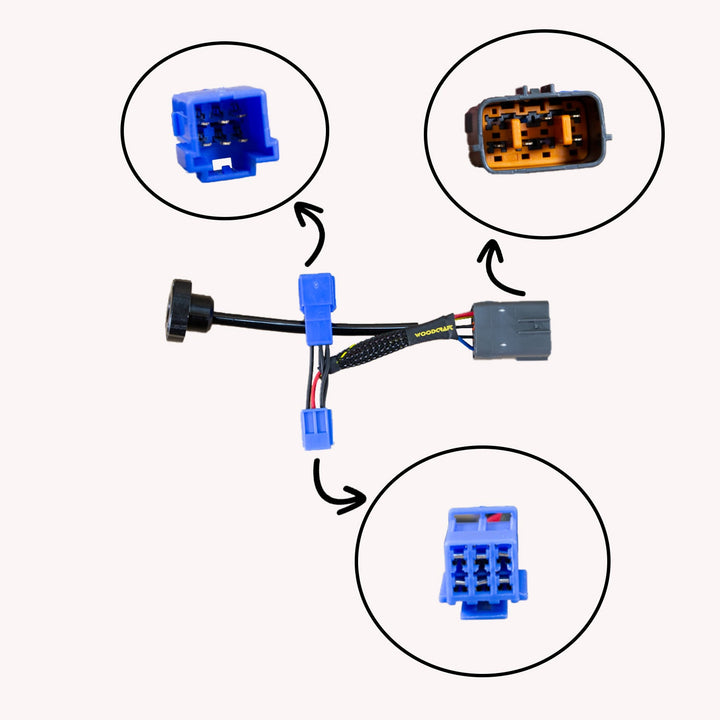 Woodcraft 2013-17 Triumph 675 Keyswitch Elimination Harness