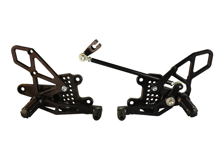 Vortex 08-16 Honda CBR1000 RR Adjustable Rearsets — Black (RS273K)