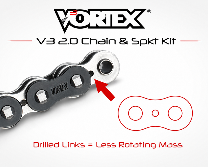 Vortex V3 2.0 Chain and Sprocket Kit — Suzuki GSX-R1000 / GSX-R1000R 17-25 — OEM 525