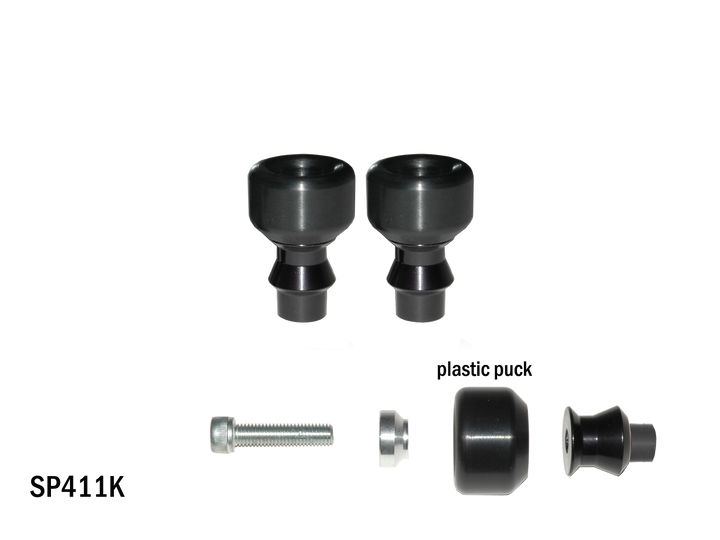 Vortex Swingarm Slider Spools 10mm — Black (SP411K)