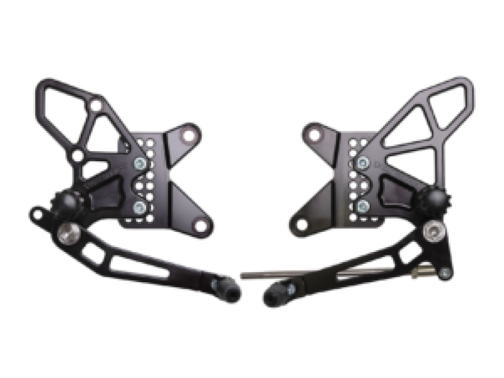 Vortex 13-18 Kawasaki ZX636 Ninja ZX-6R Rear Set — Black (RS416K)