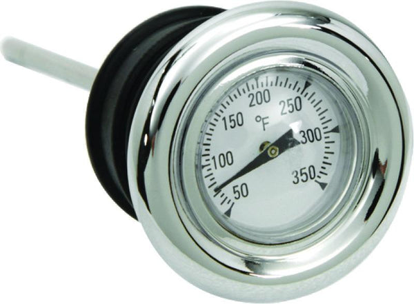 Biker's Choice Oil Dipstick with Temperature Gauge - Chrome, Harley FL 70-86, FX 70-86, XLCH 70-78 (Replaces H-D 62635-79T)