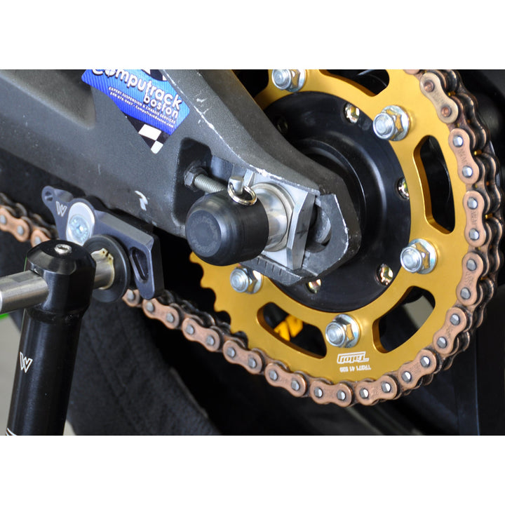 Woodcraft Kawasaki ZX10R, ZX6 Rear Axle Sliders