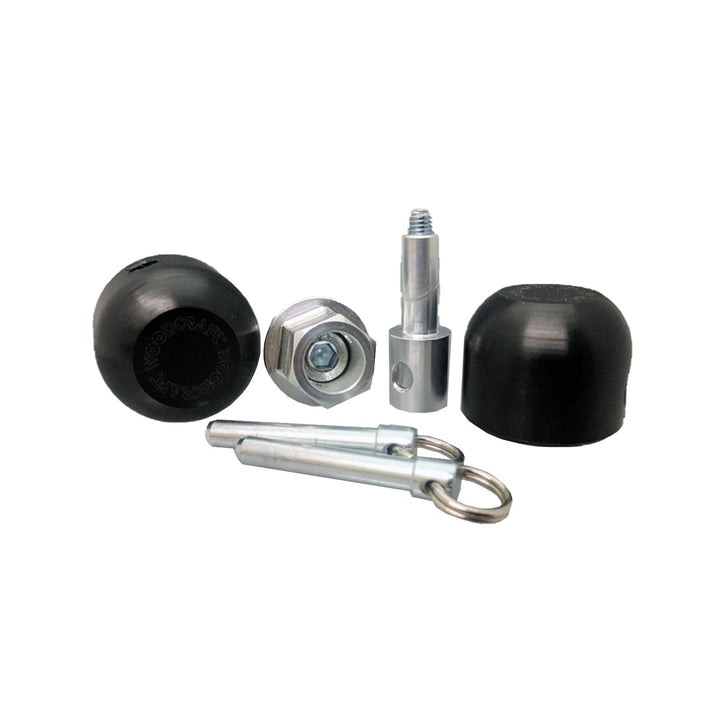 Woodcraft Front Axle Slider Kit, Yamaha FZ1 2006-15, FZ6 2006-10, MT09 2021-24, Tracer 900/GT 2021-24