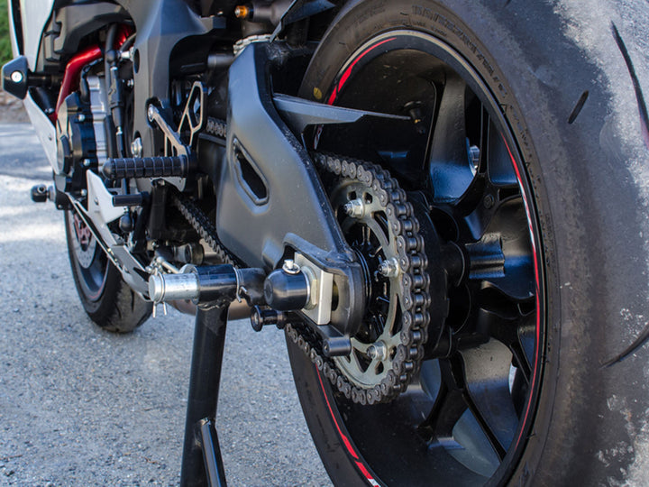 Woodcraft Yamaha R1, BMW S1000RR, S1000R Rear Axle Sliders