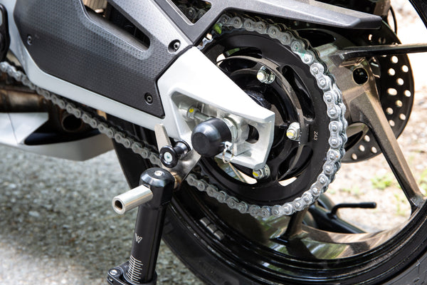 Woodcraft Rear Axle Slider Kit, Aprilia RS660, Aprilia RS457